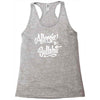 allergic to bullshit Racerback Tank