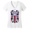 british biker Women's V-Neck T-Shirt