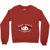 August Peeking Out Asian Baby Girl Crewneck Sweatshirt