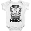 Never Underestimate Dog Rescuer Who Was Born March Baby Onesie