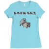 safe sex Ladies Fitted T-Shirt