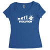 drummer evolution Women's Triblend Scoop T-shirt