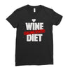 wine diet challenge accepted Ladies Fitted T-Shirt