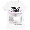 July Girl Facts Cancer Ladies Fitted T-Shirt
