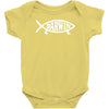 darwin'   fish Baby Onesie