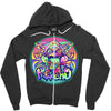 psycho cat Zipper Hoodie