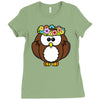 lovely owl Ladies Fitted T-Shirt