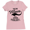 New Mom 2018 Rokie Dept. Ladies Fitted T-Shirt