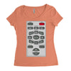 rude remote control, ideal funny birthday gift or present Women's Triblend Scoop T-shirt