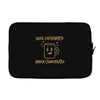 over caffeinated (2) Laptop sleeve