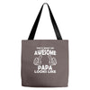 Awesome Papa Looks Like Tote Bags