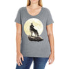 howl at the moon Ladies Curvy T-Shirt