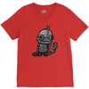 sad robot V-Neck Tee