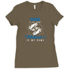 Dad is my Name Fishing Is My Game Ladies Fitted T-Shirt