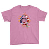 American Flag Q Fire Youth Tee