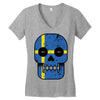 sweden till i die Women's V-Neck T-Shirt