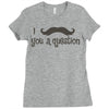 mustache Ladies Fitted T-Shirt