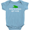 little brothers get luigi Baby Onesie