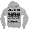 all men are created equal february Zipper Hoodie