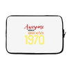 awesome since november 1970 Laptop sleeve
