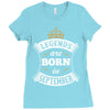 Legends Are Born In September Ladies Fitted T-Shirt