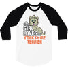 This Girl Loves Yorkshire Terriers 3/4 Sleeve Shirt