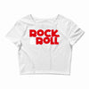rock n roll Crop Top