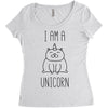 i am a unicorn Women's Triblend Scoop T-shirt