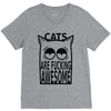 cats are fucking awesome V-Neck Tee