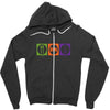 eat sleep radio Zipper Hoodie