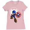 mega capt Ladies Fitted T-Shirt