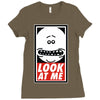 look at me Ladies Fitted T-Shirt