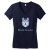 alpha wolf Women's V-Neck T-Shirt