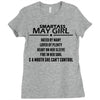 Smartass May Girl Ladies Fitted T-Shirt