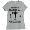 Property Of Honnouji Athletics Dept. Ladies Fitted T-Shirt