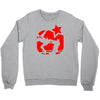 eric cantona, kungfu, manu Crewneck Sweatshirt