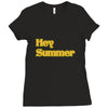 hey summer Ladies Fitted T-Shirt