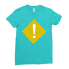 warning Ladies Fitted T-Shirt