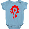 world of warcraft mists of pandaria horde Baby Onesie
