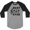 Best Dad Ever Funny Music Note 3/4 Sleeve Shirt