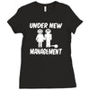 under new management stag night wedding mens Ladies Fitted T-Shirt