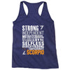 Strong Independent Motivated Scorpio Racerback Tank