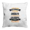 Super Cool Granddaughter Of A Freaking Awesome Grandpa Throw Pillow