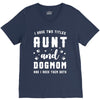 i have two titles aunt and dogmom and i rock them both V-Neck Tee