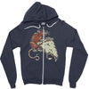 pizza rat Zipper Hoodie