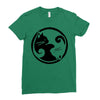 yinyang cats Ladies Fitted T-Shirt