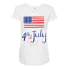 july 4th Maternity Scoop Neck T-shirt