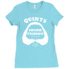 jaws inspired movie Ladies Fitted T-Shirt