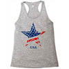 usa star Racerback Tank