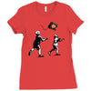 banksy kids play t.v. ball Ladies Fitted T-Shirt